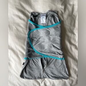 Halo Ideal Temp Gray Baby Swaddle 0-3 months 6-12 lbs